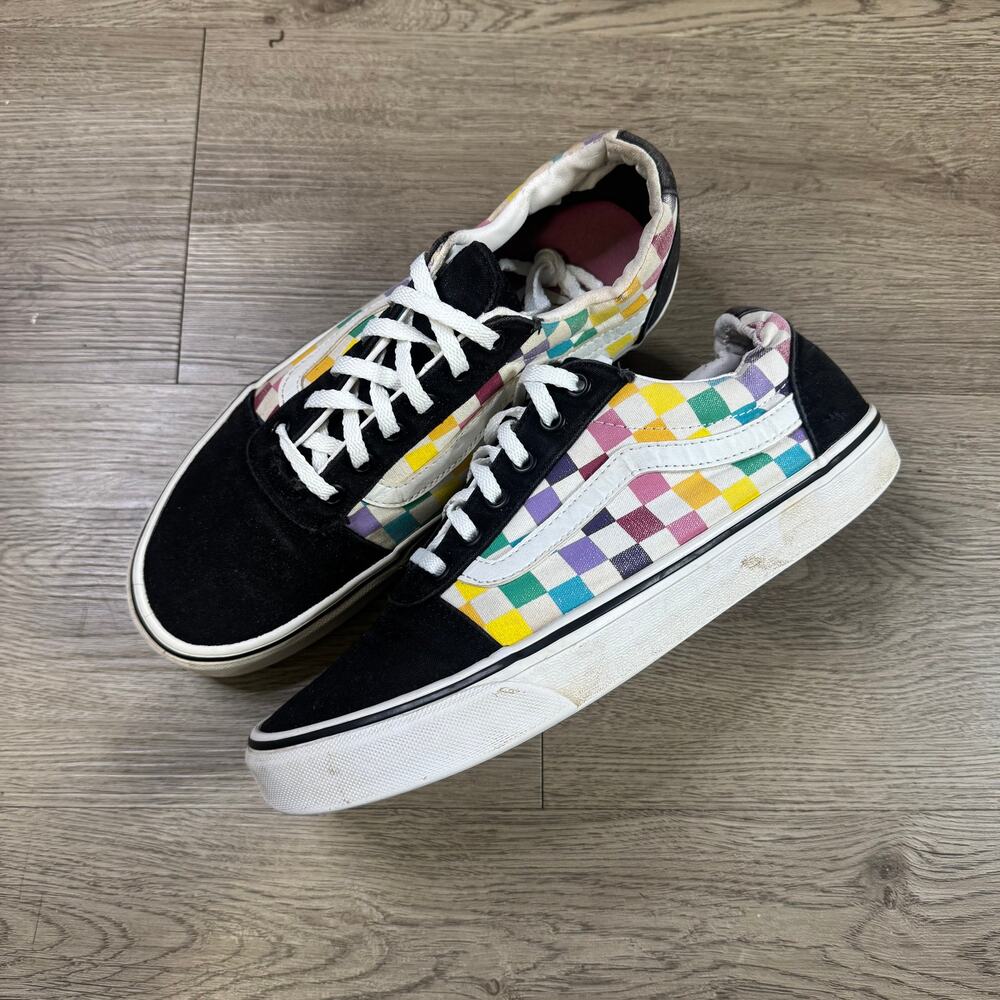 Vans Old Skool Rainbow Checkerboard